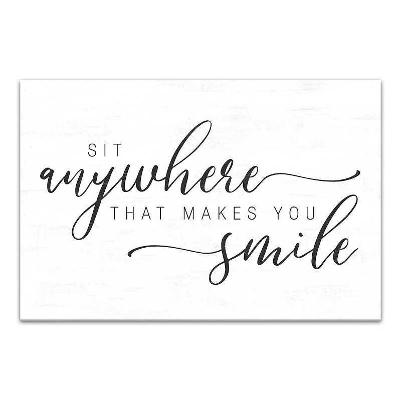Sit Anywhere 24" x 16" Canvas Wall Art