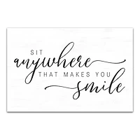 Sit Anywhere 24" x 16" Canvas Wall Art