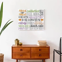 Halloween Words 16" x 20" Canvas Wall Art