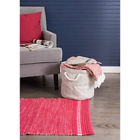 DII® Small Gray Geo Diamond Round Paper Bin