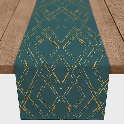 72" Diamond Cotton Twill Runner