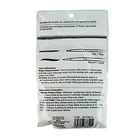 Mixed Media 3 Piece Egg-Shaped Round & Flat Paint Brush Set by Artist's Loft®