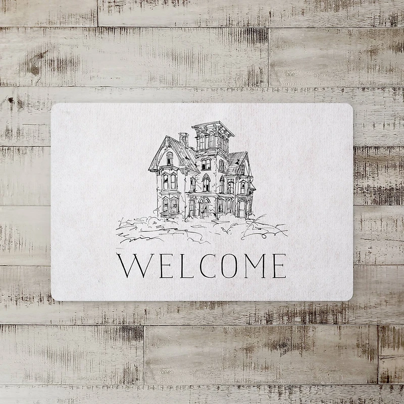 Haunted House Floor Mat