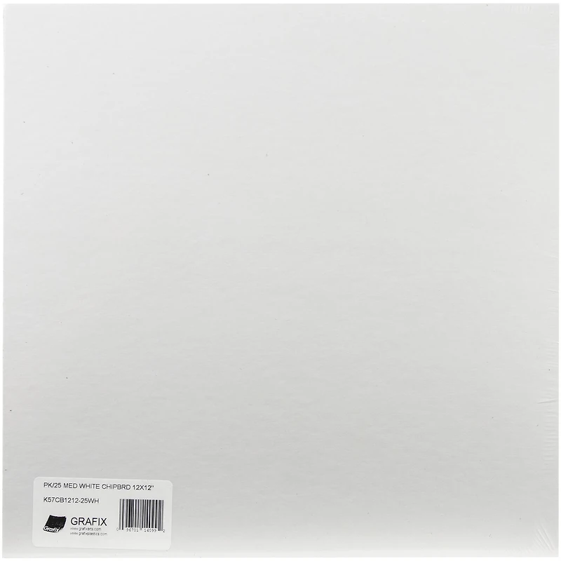 Grafix® White Medium Weight Chipboard Sheets