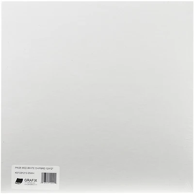 Grafix® White Medium Weight Chipboard Sheets