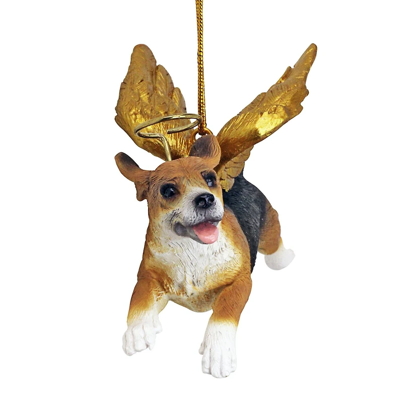 Design Toscano Honor the Pooch Beagle Holiday Dog Angel Ornament