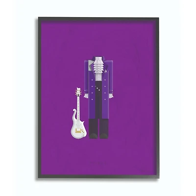 Stupell Industries Prince Fashion Design Wall Accent with Black Frame