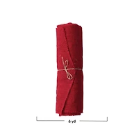 Hello Honey® 6yd. Red Woven Torn Jute Fabric Roll
