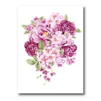 Designart - Pink Retro Flowers