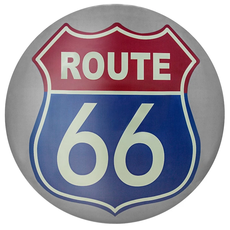 Route 66 Dome Metal Sign