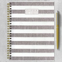 TF Publishing 2024 - 2025 Seersucker Stripe Medium Spiral Planner