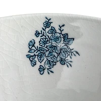 Hello Honey® 10" Blue & White Round Blossom Porcelain Bowl