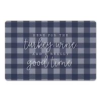 Turkey Wine & A Good Time Floor Mat