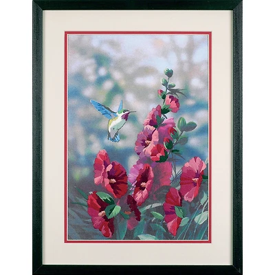 Dimensions® Hollyhocks in Bloom Embroidery Kit