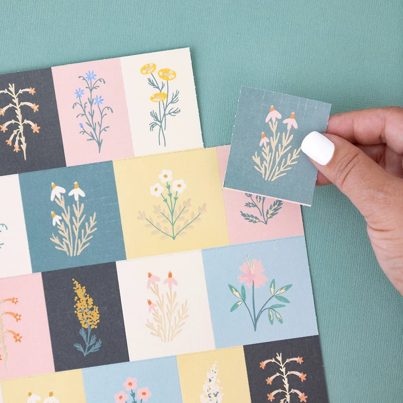 Maggie Holmes Perforated Cardstock With Gold Foil Accents Parasol Specialty Paper, 12" x 12"