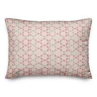 Blush Diamond Pattern Throw Pillow