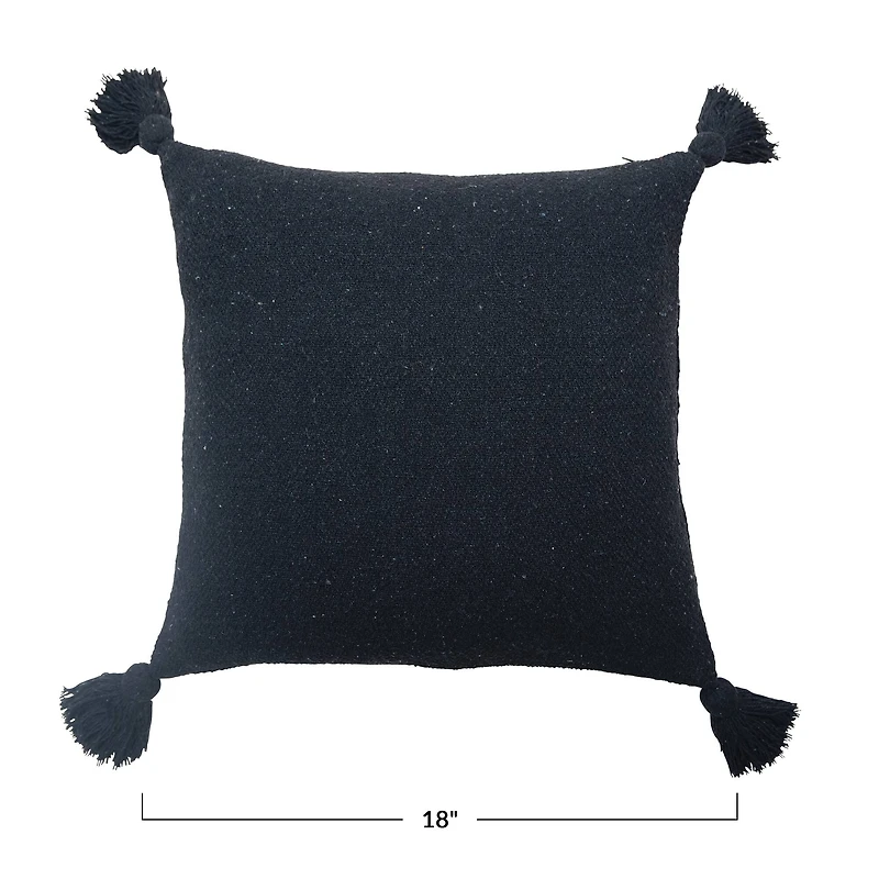 Hello Honey® Recycled Cotton Blend Pillow with Tassels