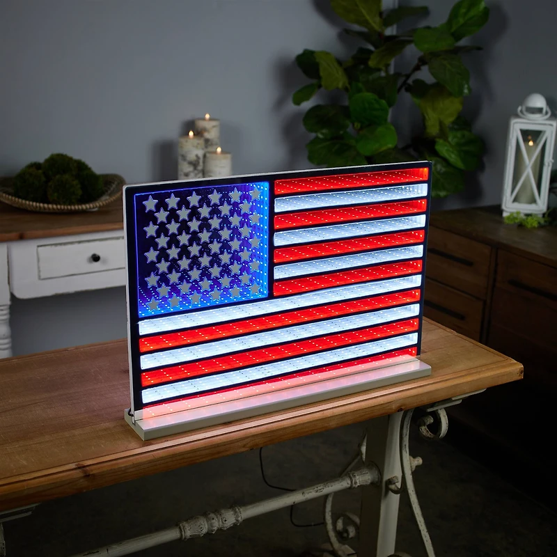 26" American Flag Ekko Light Display