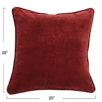 Hello Honey® 20" Square Velvet Pillow Cover with Piping