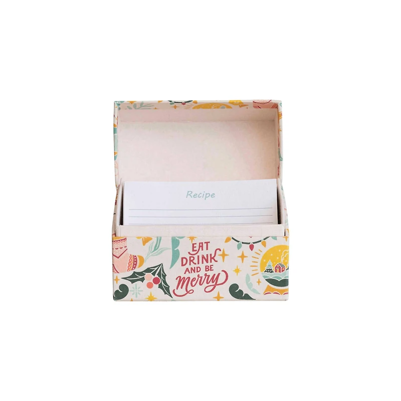 Hello Honey® Handmade Recycled Paper Recipe Box with 36 Recipe Cards