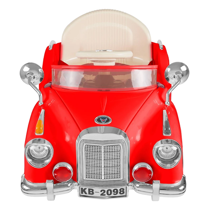 Toy Time Bright Red Battery Powered Ride-On Classic Coupe Car