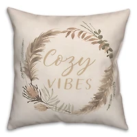 Cozy Vibes Wreath Indoor/Outdoor Pillow
