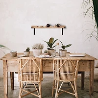 Rustic Wooden Wine Bottle Holder Display Rack