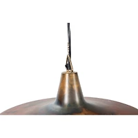 Hello Honey® 16" Charcoal Metal Pendant Light with Fringe