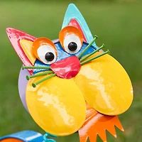 Glitzhome® 16.5" Metal Novelty Cat Garden Statue