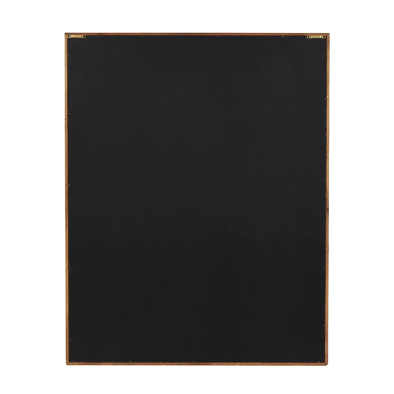 Wall Décor Cream Wood Geometric Design with Brown Wood Frame