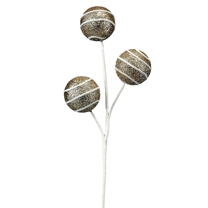 11.75" Champagne Glitter Ball Pick by Ashland®