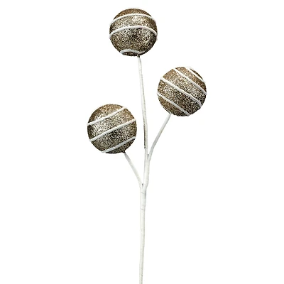 11.75" Champagne Glitter Ball Pick by Ashland®