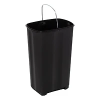 40L Rectangular Stainless Steel Step Trash Can With Lid