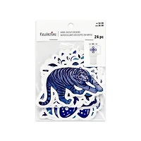 Blue & White Tattoo Icon Vinyl Die Cut Stickers by Recollections™