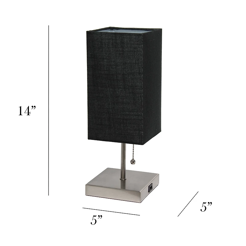 Simple Designs Stick Lamp with USB Charging Port