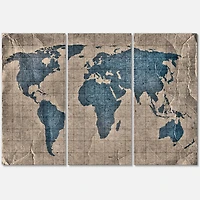Designart - Ancient Map of The World I