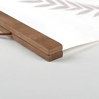 Love Abundtantly Wreath 16" x 16" Teak Hanging Canvas