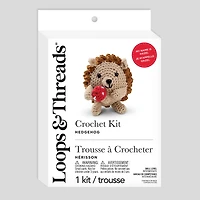 Intermediate Hedgehog Amigurumi Crochet Kit by Loops & Threads®