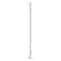 7.5" Rhodium Cable Charm Bracelet by Bead Landing™