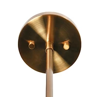 Hello Honey® Robert Stevenson Lighting Rhodes Metal & Clear Ribbed Glass Ceiling Light