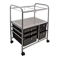 Advantus® 28.5" x 21.5" Black Mobile File Cart