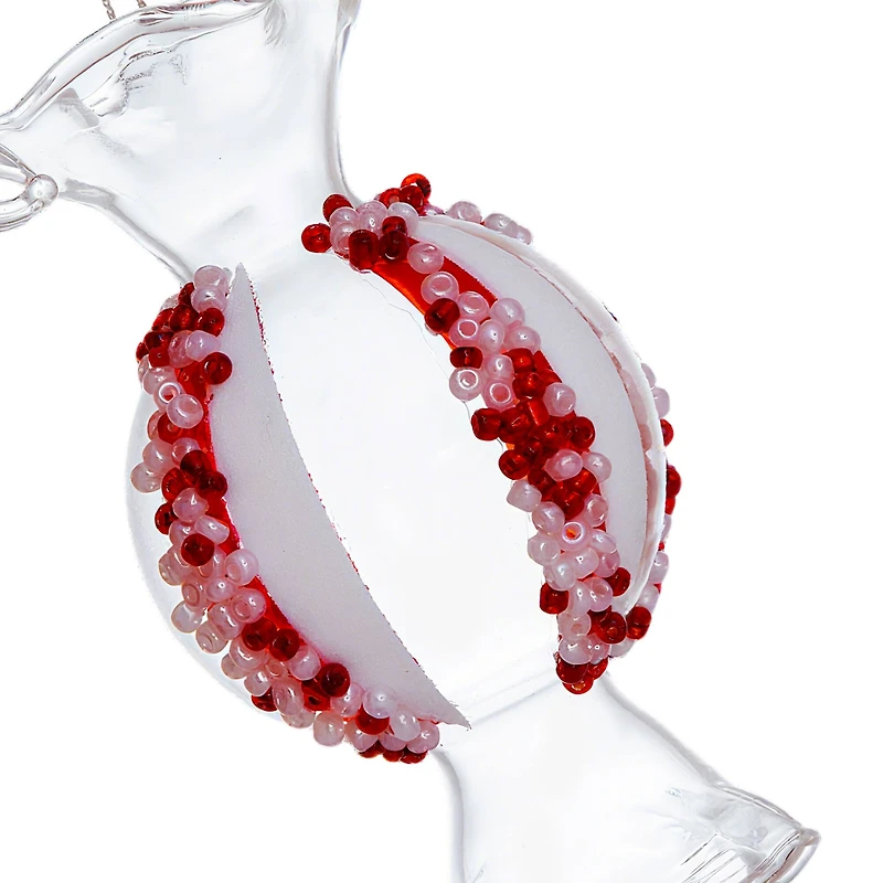 4.5" Peppermint Candy Glass Ornament by Ashland®