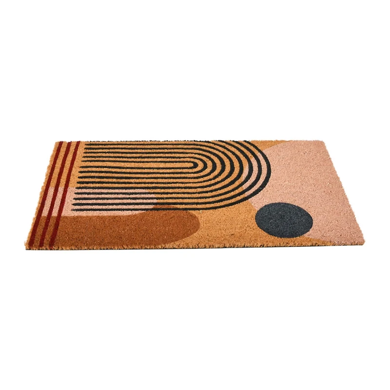 Hello Honey® Geometric Coir Doormat