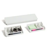U Brands Glass Dry Erase Desktop Valet