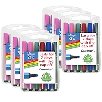 Magic Stix™ Triangular Markers, 6 Packs of 12