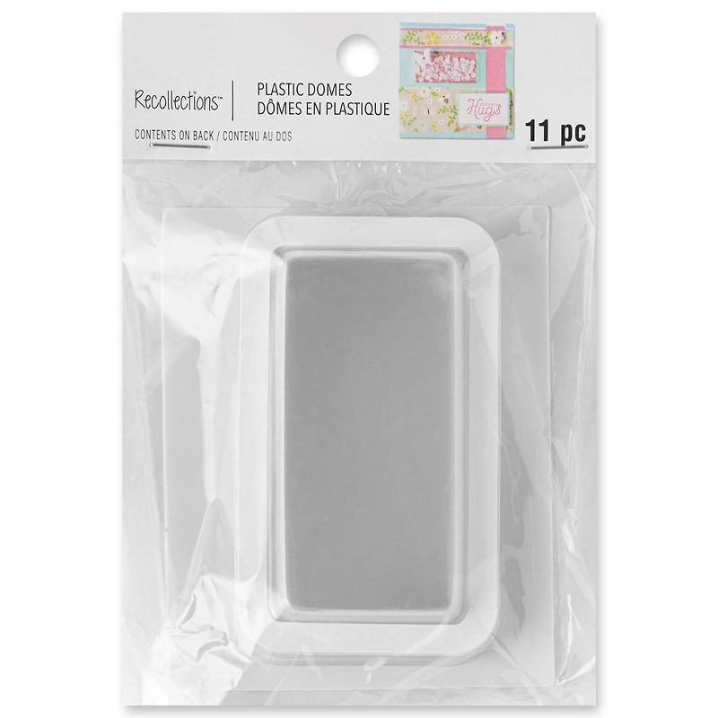 Rectangle Plastic Domes by Recollections™