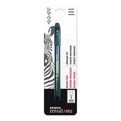 Zebra Zensations™ Black Brush Pen