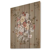 Designart - White and Yellow Floral Pattern