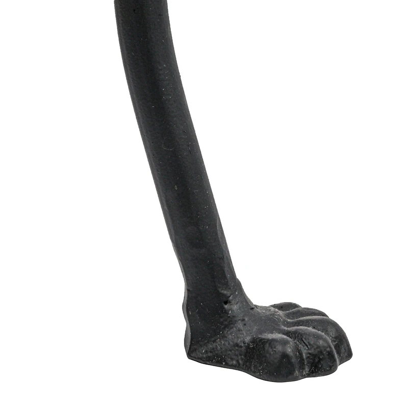 Hello Honey® 2ft. Tan Marble Top Modern Round Metal Accent Table