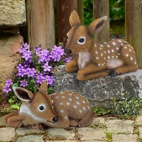 Design Toscano Darby & Hershel the Forest Fawns Baby Deer Statue Set